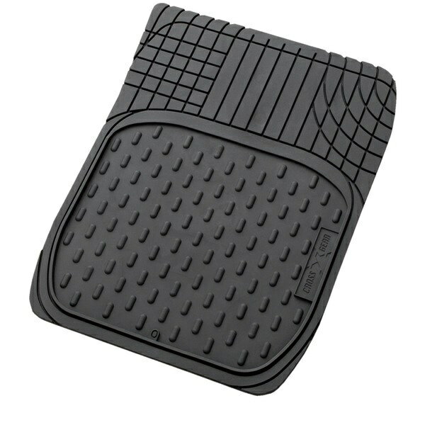 地板垫 - BONFORM｜ボンフォーム 6467-01BK　カーマット　クロスギア　フリーカット　1枚入り　サイズ：50×65cm　カラー：ブラック ブラック 6467-01BK