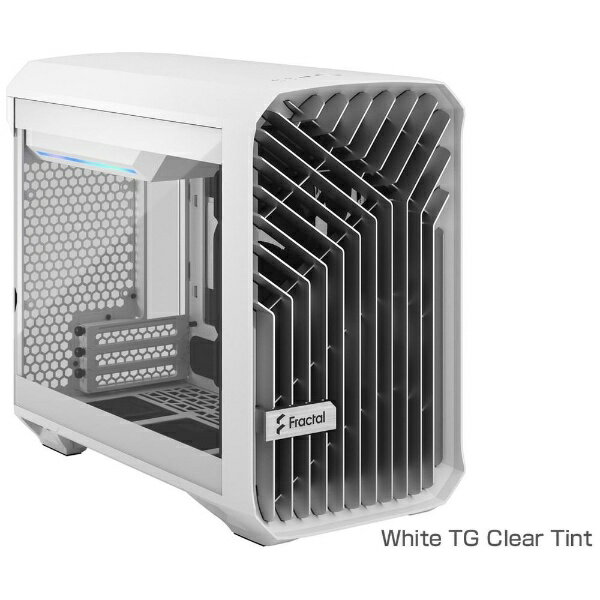 FRACTAL DESIGN｜フラクタルデザイン PCケース Mini-ITX /Mini-DTX Torrent Nano White TG Clear Tint ホワイト FD-C-TOR1N-03