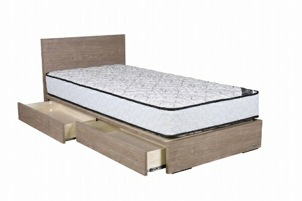 東京ベッド｜TOKYO BED 【フレーム＆マットレス】収納付き フラットタイプ ノッテ +ポケットコイルマットレス P5HGD824(ダブルサイズ/グレージュ)【キャンセル・返品不可】 【代金引換配送不可】