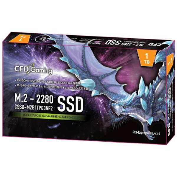 CFDåաǡ CSSD-M2B1TPG3NF2 ¢SSD PCI-Express³ CFD Gaming PG3NF2꡼ [1TB /M.2]