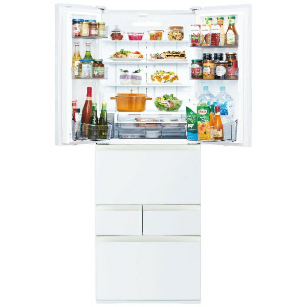 《基本設置料金セット》 東芝｜TOSHIBA 冷蔵庫 VEGETA（ベジータ）FHシリーズ グランホワイト GR-U460FH-EW [6ドア /観音開きタイプ /462L]