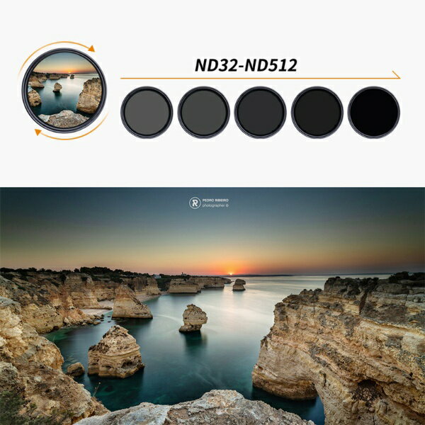 K&F Concept�å�������ɥ��ե��󥻥ץ� K&F Concept NANO-X �Хꥢ�֥�ND�ե��륿�� 49mm �����ϰ�ND32~ND512 KF-49NDX32-512 KF-49NDX32-512 [49mm]