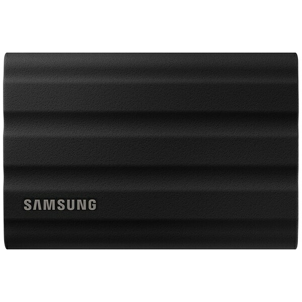 SAMSUNG｜サムスン MU-PE2T0S-IT 外付けSSD USB-C＋USB-A接続 Portable SSD T7 Shield(Android/Mac/Win) ブラック 2TB /ポータブル型