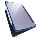 エレコム｜ELECOM 10.9インチ iPad Air（第5/4世代）用 TOUGH SLIM LITE フラップケース 背面クリア ネイビー TB-A21MTSLFCNV その1