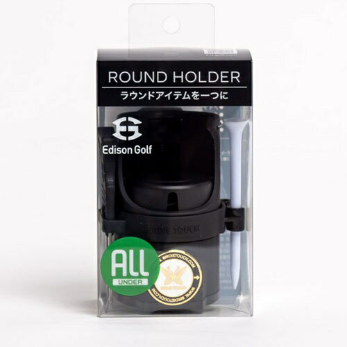 EDISONGOLF｜エジソンゴルフ ラウンドホルダー ROUND HOLDER Black PPケース仕様 EDISON GOLF ブラック KSPGRHPP
