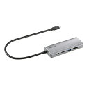 BUFFALO｜バッファロー ［USB-C オス→メス HDMI / LAN / USB-A / USB-Cx2］ USB PD対応 100W ドッキングステーション シルバー LUD-U3-CGHDSV USB Power Delivery対応