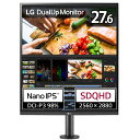 LG｜エルジー USB-C接続 PCモニター DualUp Monitor ブラック 28MQ780-B 27.6型 SDQHD 2560 2880 ワイド 