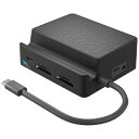 イミディア｜IMMEDIA ［USB-C オス→メス カードスロットx4 / HDMI / VGA / LAN / φ3.5mm / USB-A / USB-Cx3] USB PD対応 ドッキングステーション ガンメタリック IMD-ULC357 [USB Power Delivery対応]