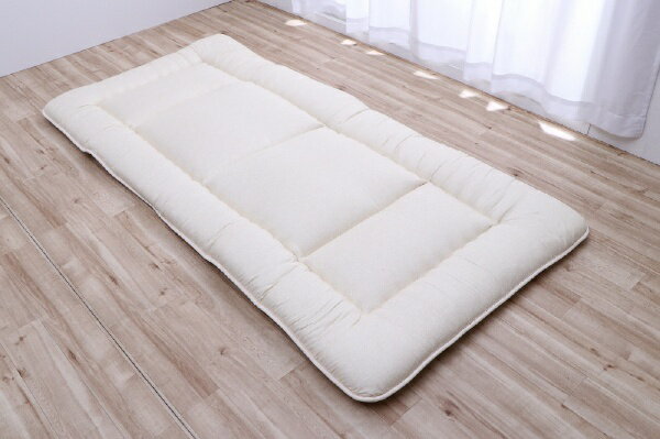 おふとんへの不満を解消！洗えて乾燥機も使える清潔寝具。■洗って乾燥機に入れてももへたりにくい中わたは洗ってもほどけにくい特殊な固綿と、ダマになりにくいポリエステルわたを使用。■バンド付洗濯、持ち運びがしやすいよう留められるバンドがついてます...