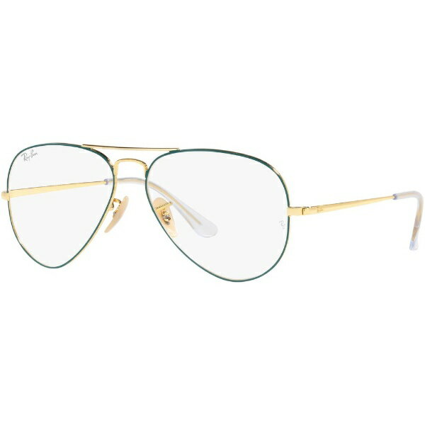 レイバン｜RayBan AVIATOR メガネフレーム RX6489 3136 58mm（ゴールド上にペトロリウム）