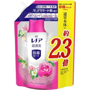 P&G｜ピーアンドジー Lenor（レノア）超消臭抗菌ビーズ リフレッシュフローラルの香り つめかえ用 特大 1120mL リフレッシュフローラル