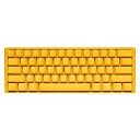 DUCKY｜ダッキー ゲーミングキーボード One 3 Mini 60 (シルバー軸 英語配列) Yellow Ducky dk-one3-yellowducky-rgb-mini-silver 有線 /USB