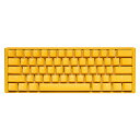 DUCKY｜ダッキー ゲーミングキーボード One 3 Mini 60%(茶軸・英語配列) Yellow Ducky dk-one3-yellowducky-rgb-mini-brown [有線 /USB]