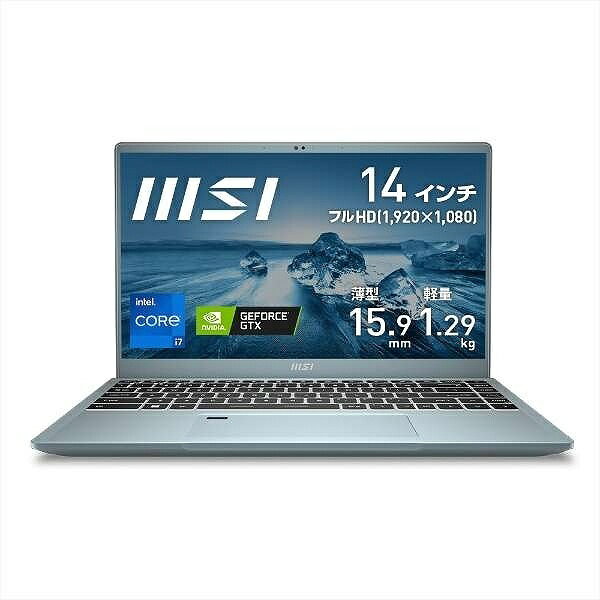 MSI｜エムエスアイ ゲーミングノートパソコン Prestige 14 A12U ブルーストーン Prestige-14-A12SC-239JP [14.0型 /Windows11 Home /intel Core i7 /メモリ：16GB /SSD：512GB /2022年6月モデル]