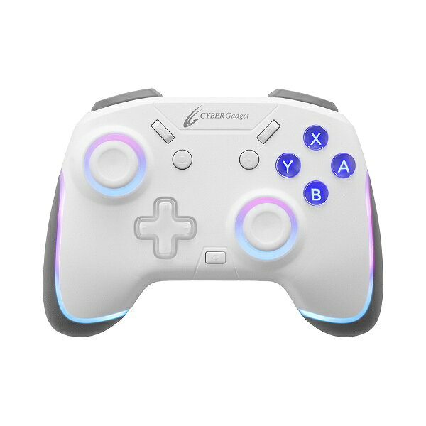 サイバーガジェット｜CYBER Gadget SWITCH用ゲーミングコントローラーミニHG無線タイプ ホワイト CY-NSOGCMWL-WH【Switch】 biccamera-13787149 楽天ビック(ビックカメラ×楽天) パッケージ画像