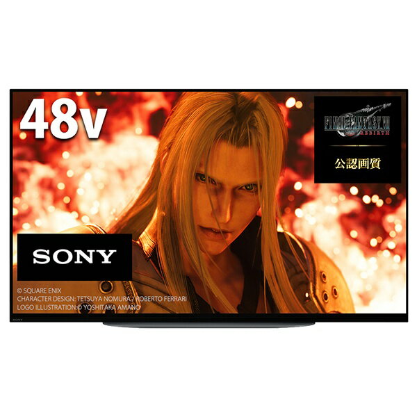 【無料延長保証「自然故障プラン」】 ソニー｜SONY 有機ELテレビ BRAVIA(ブラビア) XRJ-48A90K [48V型 /Bluetooth対応 /4K対応 /BS・CS 4Kチューナー内蔵 /YouTube対応]【so22br】