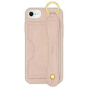 ナチュラルデザイン｜NATURAL design iPhone SE(第3/2世代） 落下防止バンド付ケース Felicia（フェリシア) Felicia Dusty pink（ダスティピンク） iP22SP-FEC05