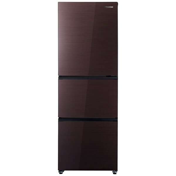 ハイセンス｜Hisense 冷凍冷蔵庫 ダークブラウン HR-G2802BR [3ドア /右開きタイプ /282]《基本設置料金セット》