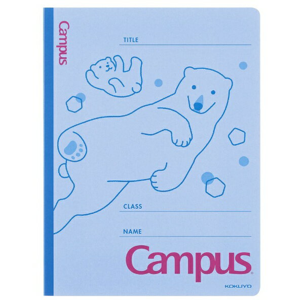 KOKUYO｜コクヨ フラットファイル（アニマル柄）A4-S　フ-CA10-1 Campus(キャンパス) シロクマ...
