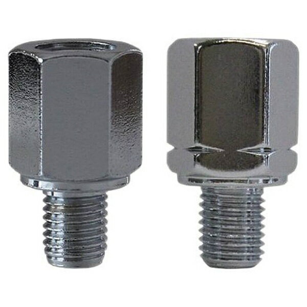 TANAX｜タナックス CM-4ネジケイHアダプター8-10ギャク バイクミラー ナポレオン（NAPOLEON） ネジ径変換アダプタ- カラー： メッキ（正8mm→逆10mm）