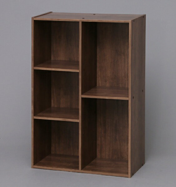 IRIS OHYAMA｜アイリスオーヤマ カラーボックス 2列タイプ（ブラウン/約幅60×奥行29×高さ88cm）