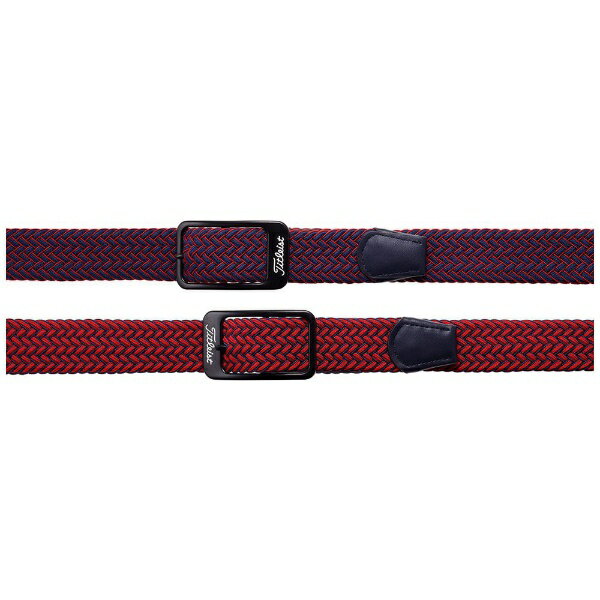 タイトリスト｜Titleist メンズ リバーシブル メッシュベルト(フリー：長さ100cm、幅3.5cm/レッド×ネイビー) AABT21【返品交換不可】