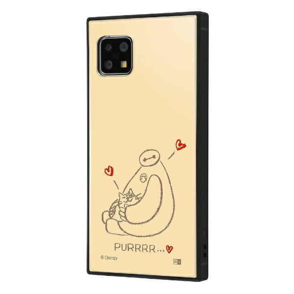 イングレム｜Ingrem AQUOS sense4 / sense4 lite / sense4 basic / sense5G / 『ディズニーキャラクター』/耐衝撃ハイブリッドケース KAKU / ベイマックスとモチ_ベージュ イングレム IQ-DAQSE4K3TB/BX5