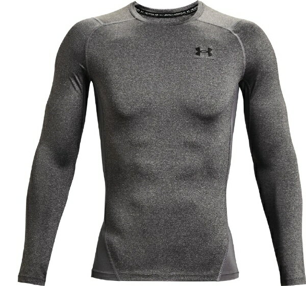 アンダーアーマー｜UNDER ARMOUR メンズ UAヒートギアアーマー ロングスリーブ シャツ UA HG Armour Comp LS(MDサイズ/Carbon Heather×Black) 1361524 1