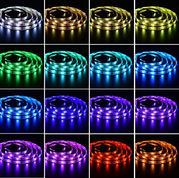 YAZAWA｜ヤザワ テープライト レインボー/1.0m/USB電源/LED/リモコン付 TPL011RRB