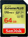 【まとめ買いで最大10 OFFクーポン(4/30まで)】 サンディスク｜SanDisk SanDisk Extreme PLUS SDXC UHS-Iカード 64GB SDSDXWH-064G-JNJIP SDSDXWH-064G-JNJIP Class10 /64GB