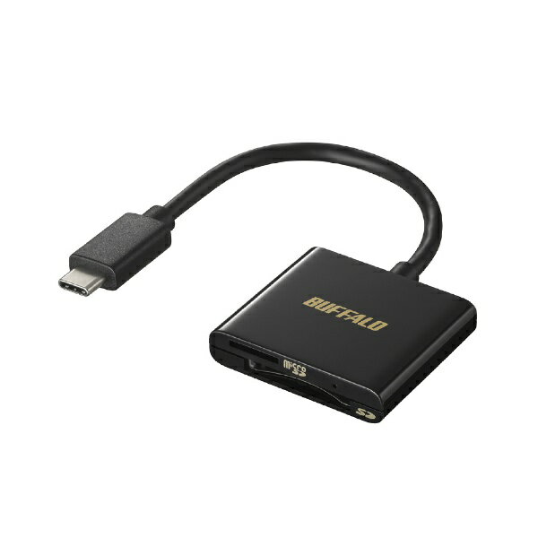 BUFFALOåХåե BSCR110U3CBK USB3.2Gen1Type-C ɥ꡼ SD/microSD֥å ֥å