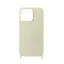 ROA|ロア iPhone 13Pro PHONENECKLACE ハンドチェーン付シリコンケース アイボリー PN23266i13PIV(2)