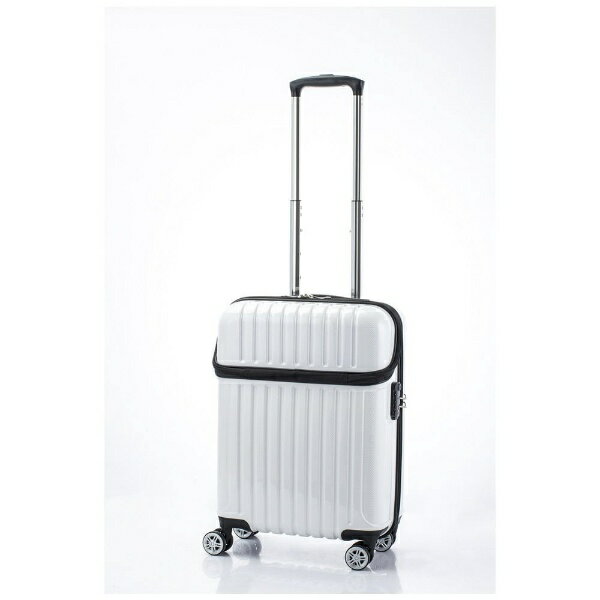 【エントリーで最大全額ポイント還元｜2/5まで】 協和｜KYOWA トップス Sサイズ 機内持ち込みサイズ スーツケース ハードケース トップオープン ACTUS（アクタス） ホワイトカーボン 74-20319 [TSAロック搭載]