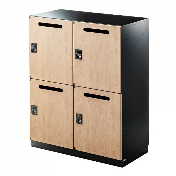 掠ץ饤SANWA SUPPLY ѡʥå 4̥ [W900xD450xH1100mm] ֥å PLK-TWH4BKLM