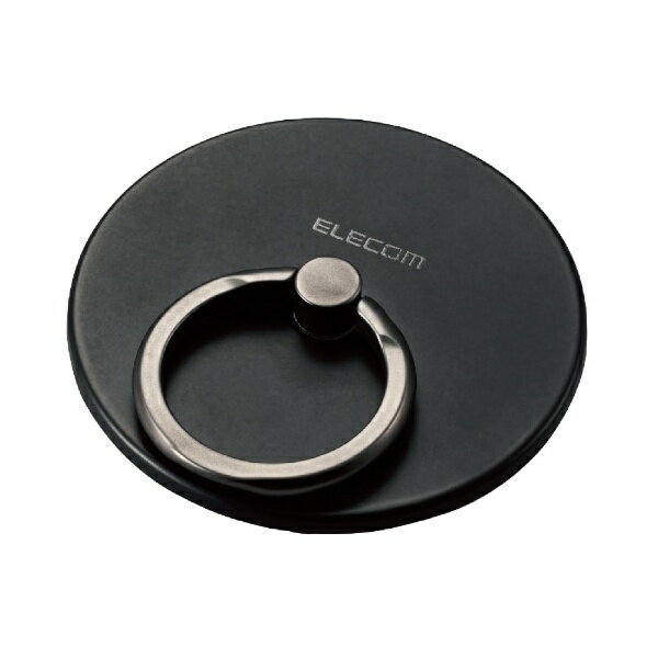 ELECOM｜エレコム マグネットスマホリング 薄型 MAGKEEP ブラック P-STRMKMSLBK