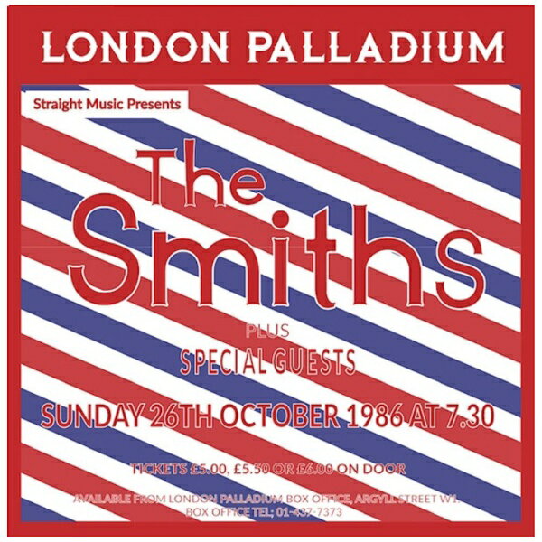 ザ・スミスにとって、オフィシャルでは唯一のライヴ盤『Rank』（88年）は、86年10月23日にロンドン、キルバーンのナショナル・ボールルーム公演を収録したものだが、このライヴは24日のブリクストン・アカデミー公演を挟んで、その3日後である10月26日、ロンドン・パラディウムでの演奏をフル収録したもの。 （C）RS