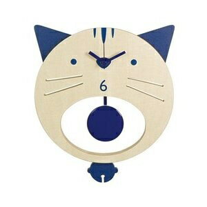 イシグロ｜ISHIGURO 木製振リ子時計　ネコ 31221(3)