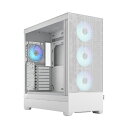 FRACTAL DESIGNbtN^fUC PCP[X [ATX /Micro ATX /Extended ATX /Mini-ITX] Pop XL Air RGB White TG Clear Tint zCg FD-C-POR1X-01