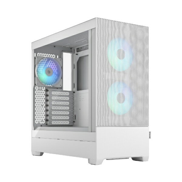 FRACTAL DESIGN｜フラクタルデザイン PCケース ATX /Micro ATX /Mini-ITX Pop Air RGB White TG Clear Tint ホワイト FD-C-POR1A-01