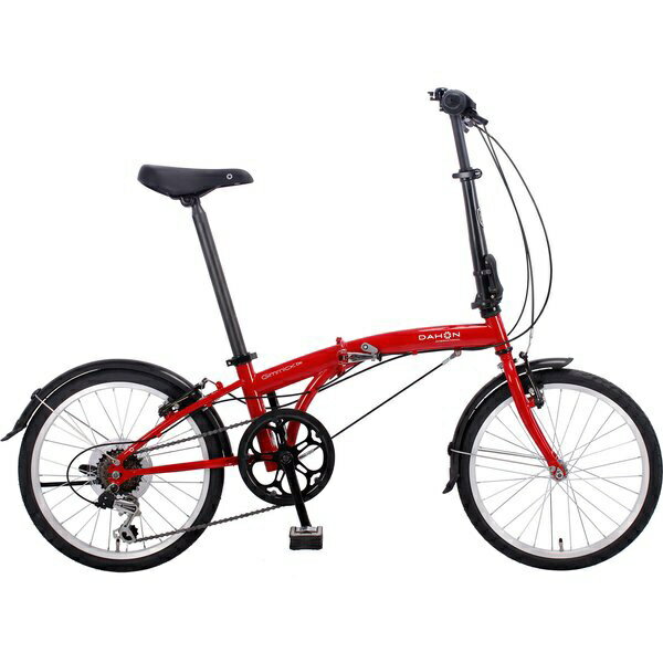 【エントリーで2倍pt(5/20まで)】 DAHON｜ダホン 20型 折りたたみ自転車 Gimmick D6 ギミック D6(アップル/外装6段変速)2022年モデル【キャンセル 返品不可】 【代金引換配送不可】