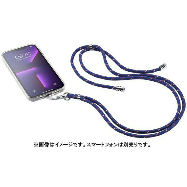 セルラーライン｜cellular line スマホ iPhone用 ネックストラップ ブルー UNIVERSALLACE2B
