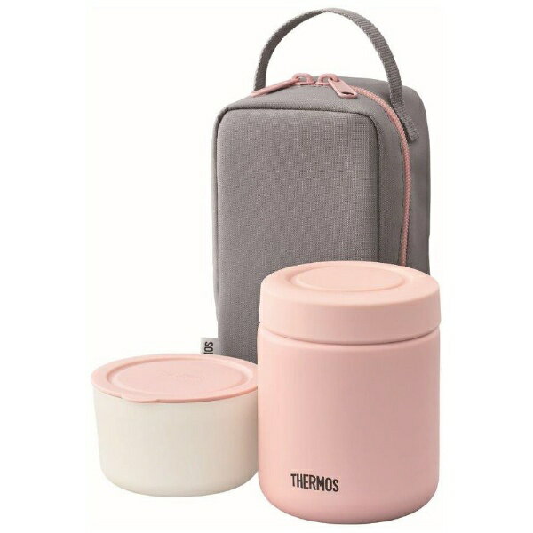 サーモス｜THERMOS 真空断熱スープランチセット［丸型容器250ml/スープジャー300mlセット］ ピンクグレー JBY-551-P-GY