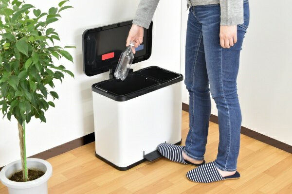 Hailo|ハイロ ペダルビン エコデュオ 26 ホワイト 60104 [26L /2分別] [2]