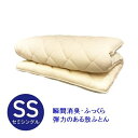 生毛工房|UMO KOBO 瞬間消臭・デオマックス敷ふとん セミシングルサイズ(85×210cm) キナリ