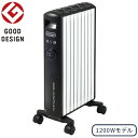 デロンギ｜Delonghi マルチダイナミックヒーター ピュアホワイト マットブラック MDHS12-BK 最大10畳 【rb_warm_cpn】【rb_oil】