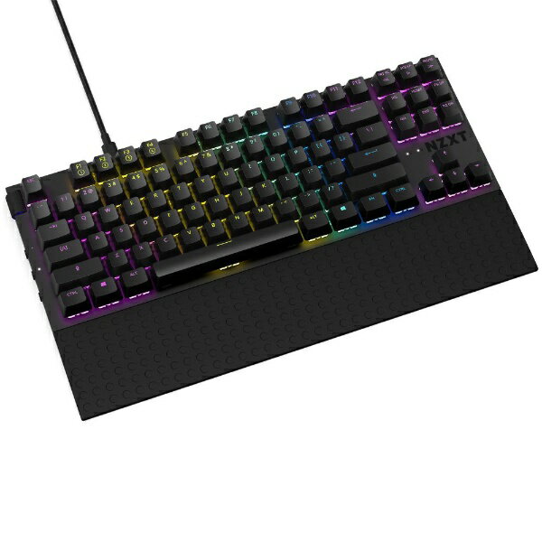 NZXT｜エヌゼットエックスティー ゲーミングキーボード＋リストレスト Function Tenkeyless(英語配列) ブラック KB-1TKUS-BR [有線 /USB]