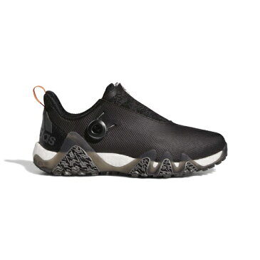 アディダス|adidas 26.5cm メンズ ゴルフシューズ コードカオス22 BOA EE相当(コアブラック×ダークシルバーメタリック×インパクトオレンジ) LVL63