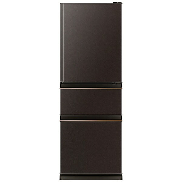 三菱電機｜Mitsubishi Electric 冷蔵庫 MITSUBISHI ダークブラウン MR-CX33HL-T [幅60cm /330L /3ドア /左開きタイプ /2022年]《基本設置料金セット》b-refrigeratorのサムネイル