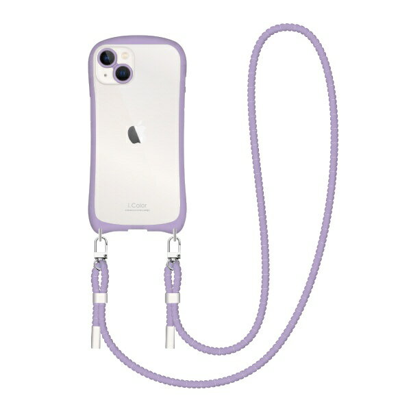 Mobile Phone Cases - ナチュラルデザイン｜NATURAL design iPhone 14 6.1インチ /13 i.Color ショルダーストラップ付 HYDケース i.Color パープル iP22-61-ICSH03