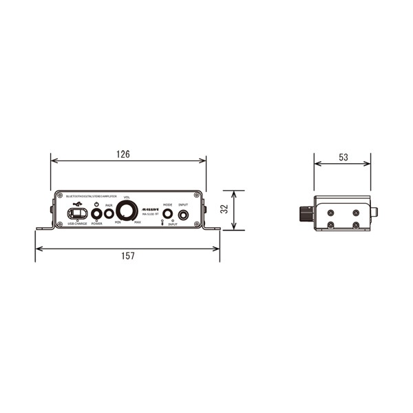 MASSIVE�åޥå��� Bluetooth�����ǥ����륹�ƥ쥪����� MA-S10D BT